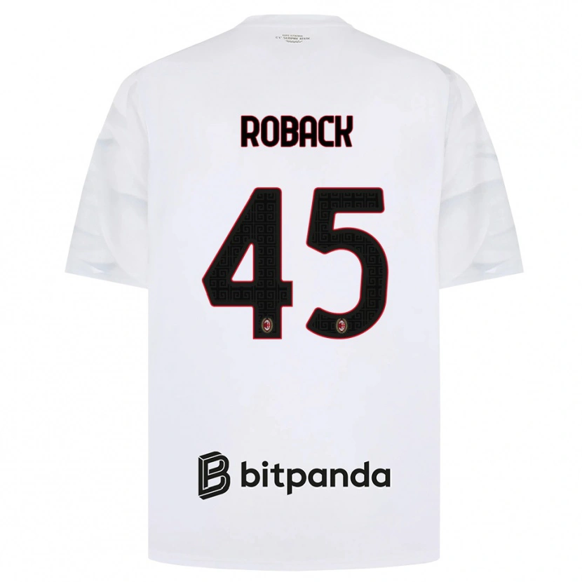 Danxen Pánské Emil Roback #45 Bílá Červená Černá Daleko Hráčské Dresy 2026/27 Dres