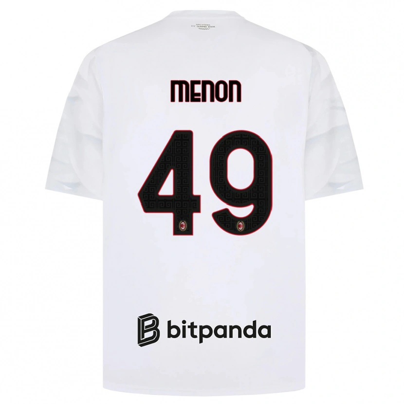Danxen Pánské Luca Menon #49 Bílá Červená Černá Daleko Hráčské Dresy 2026/27 Dres