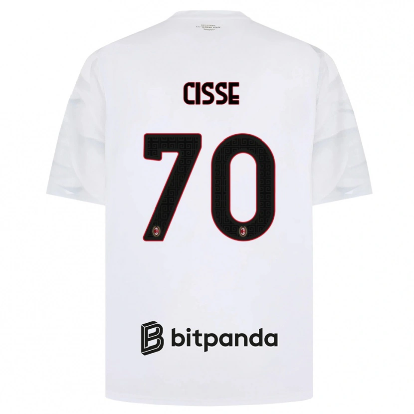 Danxen Pánské Alphadjo Cissè #70 Bílá Červená Černá Daleko Hráčské Dresy 2026/27 Dres