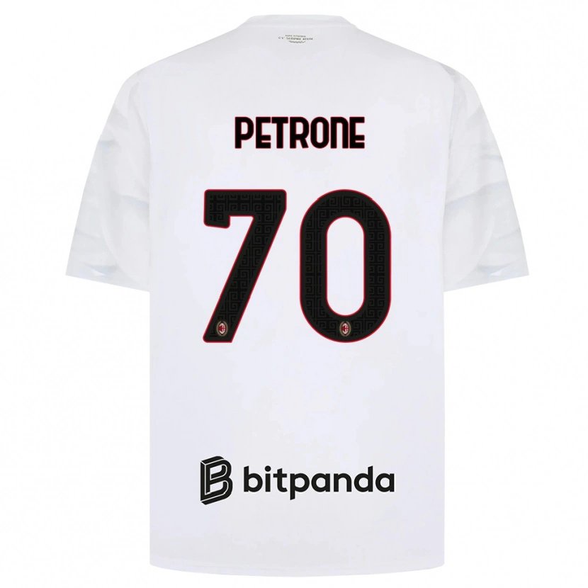 Danxen Pánské Daniele Petrone #70 Bílá Červená Černá Daleko Hráčské Dresy 2026/27 Dres