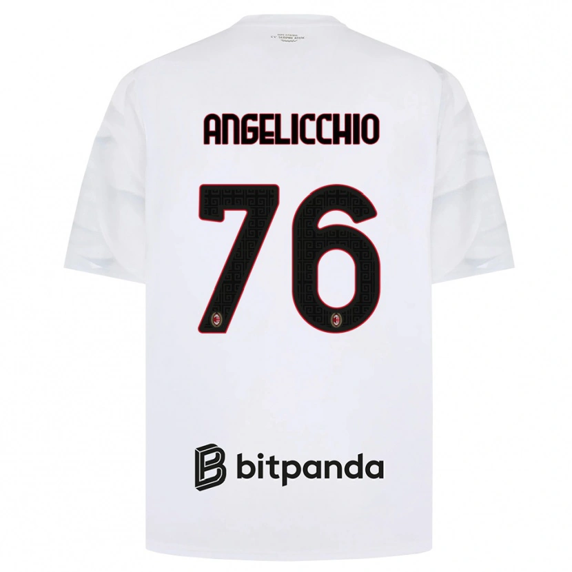 Danxen Pánské Mattia Angelicchio #76 Bílá Červená Černá Daleko Hráčské Dresy 2026/27 Dres