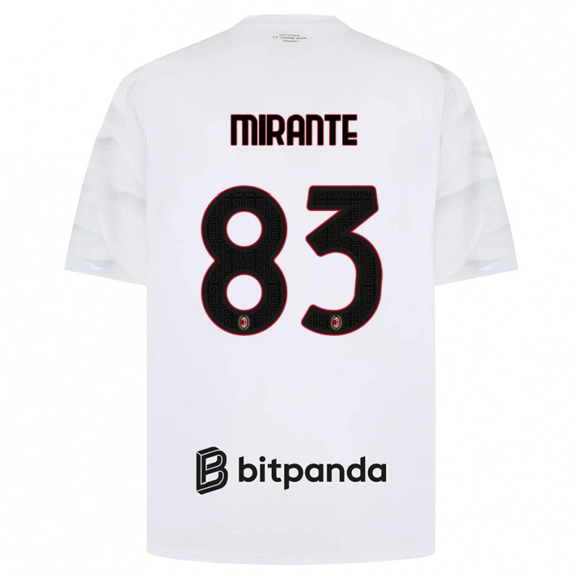 Danxen Pánské Antonio Mirante #83 Bílá Červená Černá Daleko Hráčské Dresy 2026/27 Dres