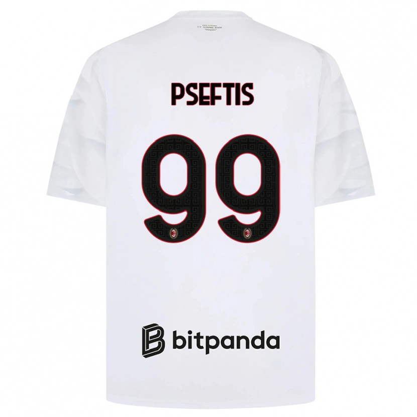 Danxen Pánské Fotios Pseftis #99 Bílá Červená Černá Daleko Hráčské Dresy 2026/27 Dres