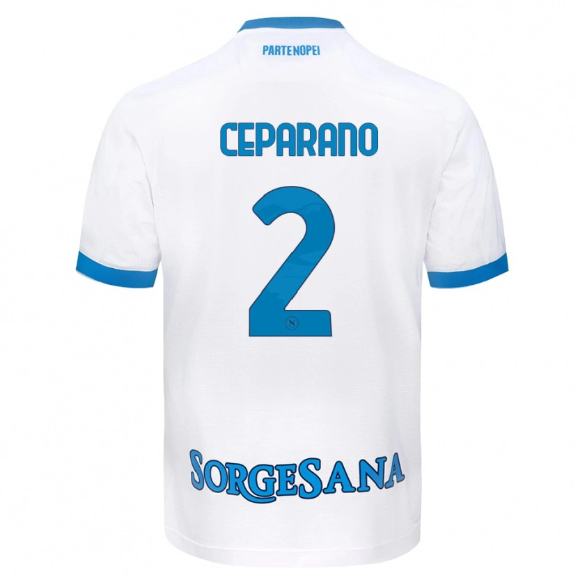 Danxen Pánské Mario Ceparano #2 Bílá Světle Modrá Daleko Hráčské Dresy 2026/27 Dres