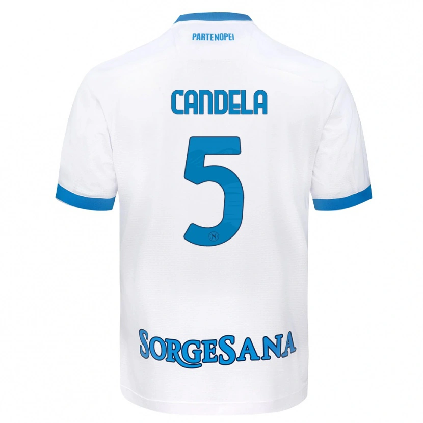 Danxen Pánské Ivan Candela #5 Bílá Světle Modrá Daleko Hráčské Dresy 2026/27 Dres