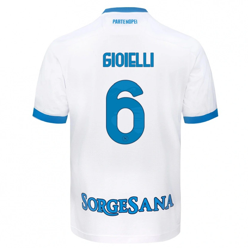 Danxen Pánské Francesco Pio Gioielli #6 Bílá Světle Modrá Daleko Hráčské Dresy 2026/27 Dres