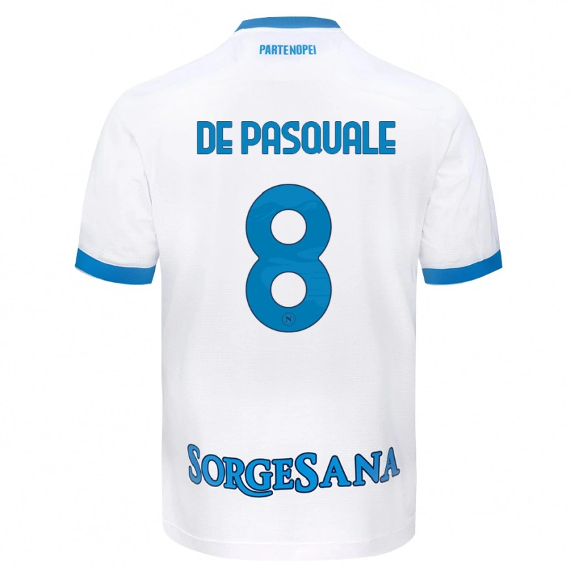Danxen Pánské Dylan De Pasquale #8 Bílá Světle Modrá Daleko Hráčské Dresy 2026/27 Dres