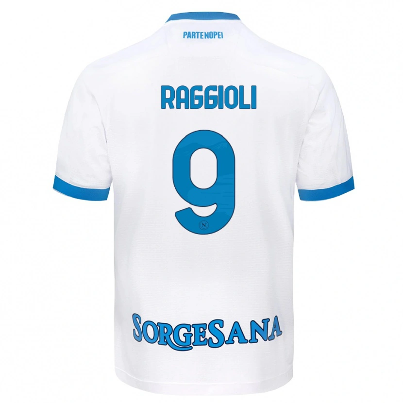 Danxen Pánské Christian Raggioli #9 Bílá Světle Modrá Daleko Hráčské Dresy 2026/27 Dres