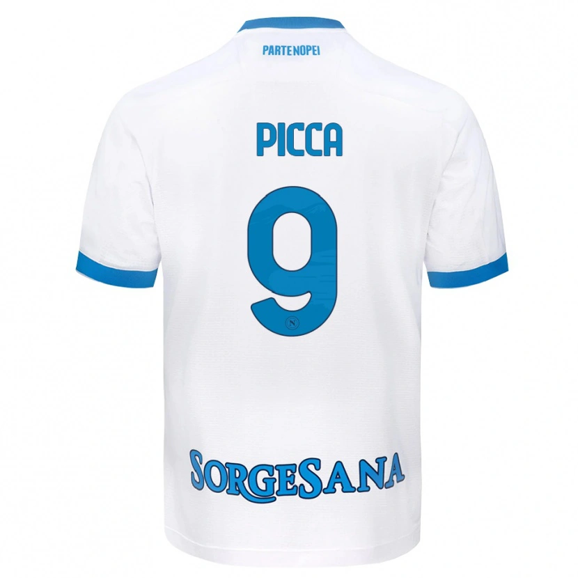 Danxen Pánské Luigi Picca #9 Bílá Světle Modrá Daleko Hráčské Dresy 2026/27 Dres