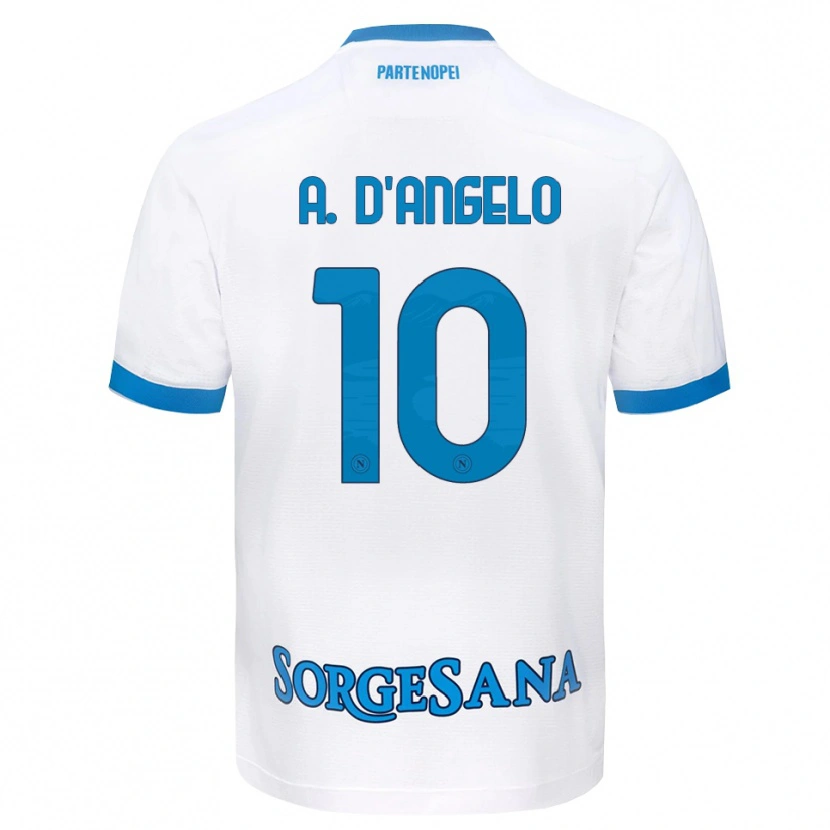 Danxen Pánské Adrian D'angelo #10 Bílá Světle Modrá Daleko Hráčské Dresy 2026/27 Dres