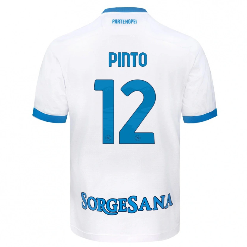 Danxen Pánské Ciro Pinto #12 Bílá Světle Modrá Daleko Hráčské Dresy 2026/27 Dres
