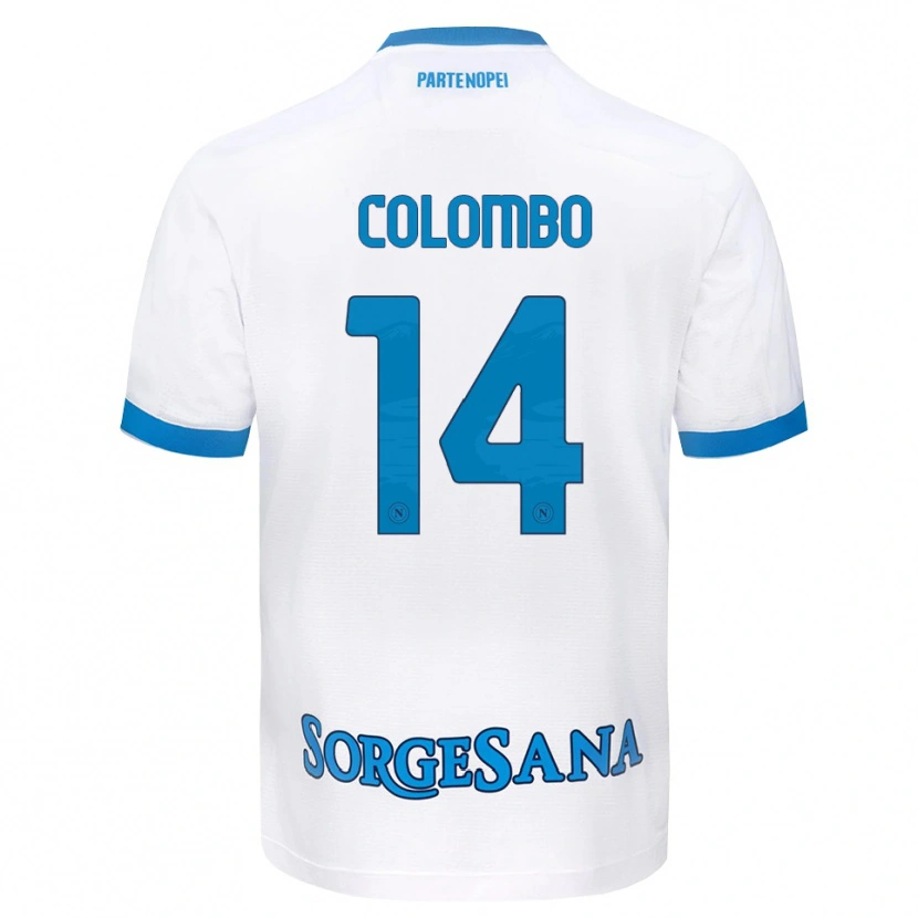 Danxen Pánské Sofia Colombo #14 Bílá Světle Modrá Daleko Hráčské Dresy 2026/27 Dres