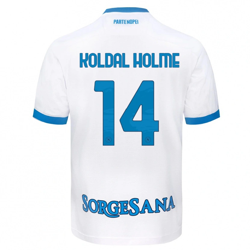 Danxen Pánské Madelen Koldal Holme #14 Bílá Světle Modrá Daleko Hráčské Dresy 2026/27 Dres
