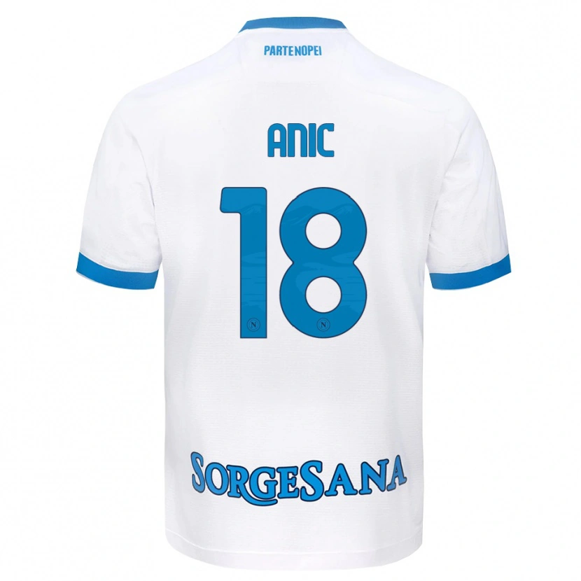 Danxen Pánské Ivan Anic #18 Bílá Světle Modrá Daleko Hráčské Dresy 2026/27 Dres
