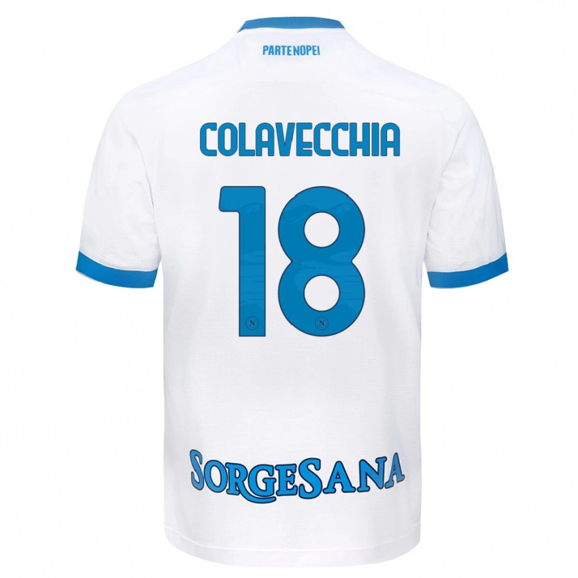 Danxen Pánské Pasquale Colavecchia #18 Bílá Světle Modrá Daleko Hráčské Dresy 2026/27 Dres