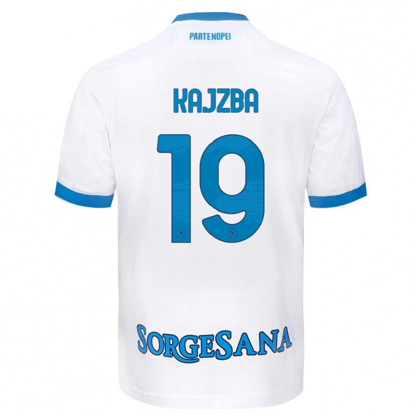 Danxen Pánské Nina Kajzba #19 Bílá Světle Modrá Daleko Hráčské Dresy 2026/27 Dres