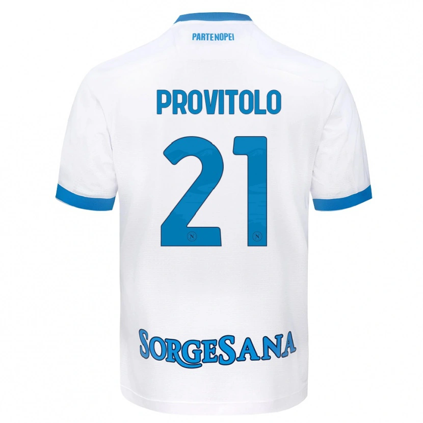 Danxen Pánské Vincenzo Provitolo #21 Bílá Světle Modrá Daleko Hráčské Dresy 2026/27 Dres