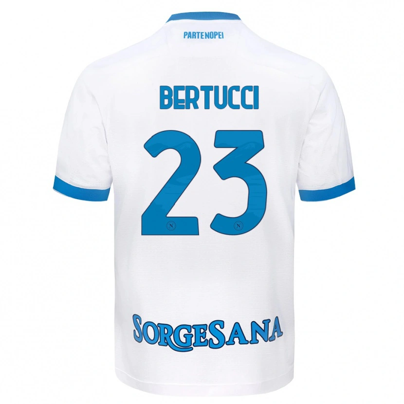 Danxen Pánské Sofia Bertucci #23 Bílá Světle Modrá Daleko Hráčské Dresy 2026/27 Dres