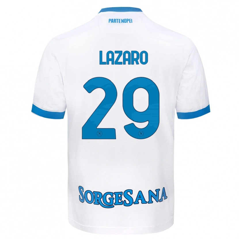 Danxen Pánské Paloma Lázaro #29 Bílá Světle Modrá Daleko Hráčské Dresy 2026/27 Dres