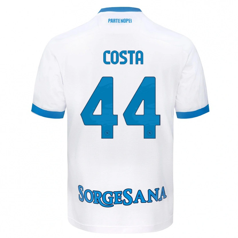 Danxen Pánské Filippo Costa #44 Bílá Světle Modrá Daleko Hráčské Dresy 2026/27 Dres