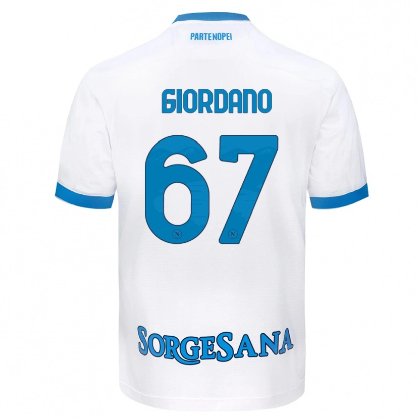 Danxen Pánské Michela Giordano #67 Bílá Světle Modrá Daleko Hráčské Dresy 2026/27 Dres