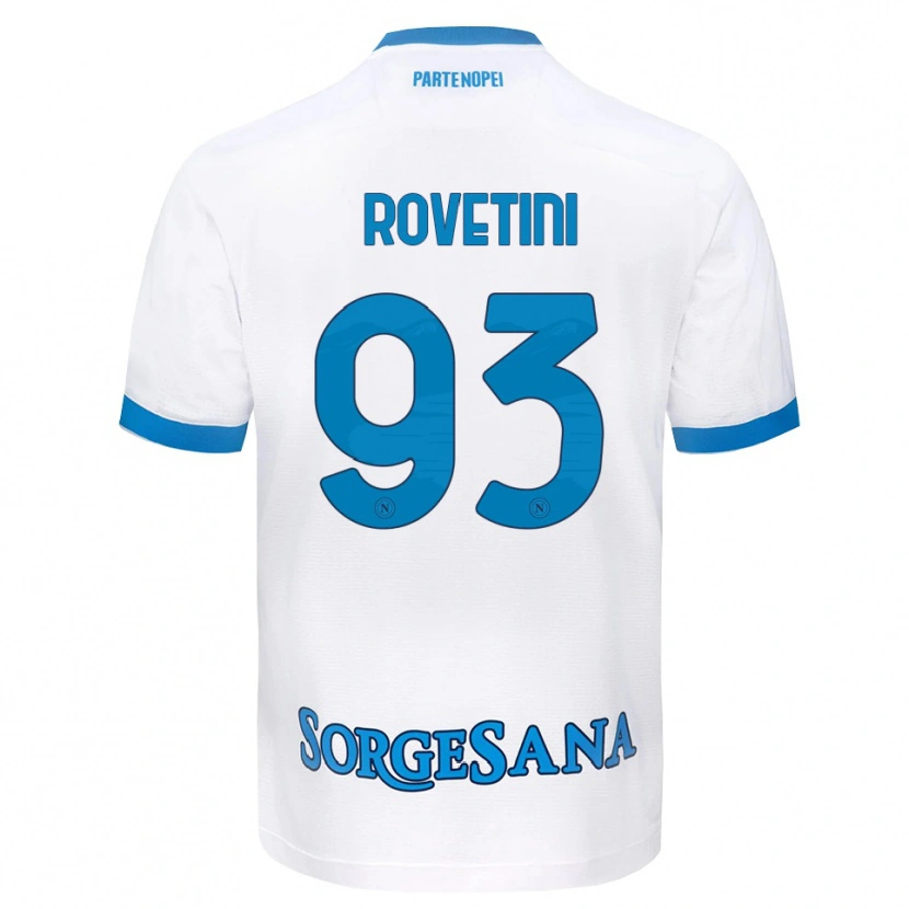 Danxen Pánské Alessandro Rovetini #93 Bílá Světle Modrá Daleko Hráčské Dresy 2026/27 Dres