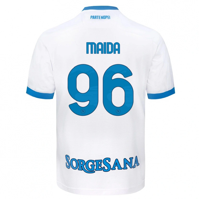 Danxen Pánské Giuseppe Maida #96 Bílá Světle Modrá Daleko Hráčské Dresy 2026/27 Dres