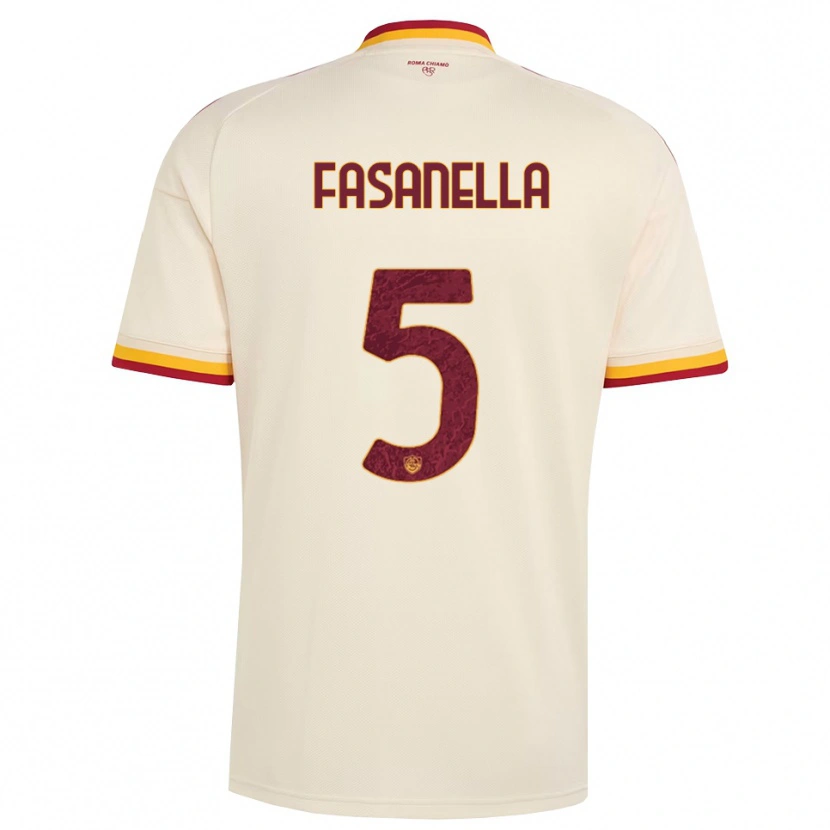 Danxen Pánské Rafael Fasanella #5 Šampaňská Červená Žlutá Daleko Hráčské Dresy 2026/27 Dres