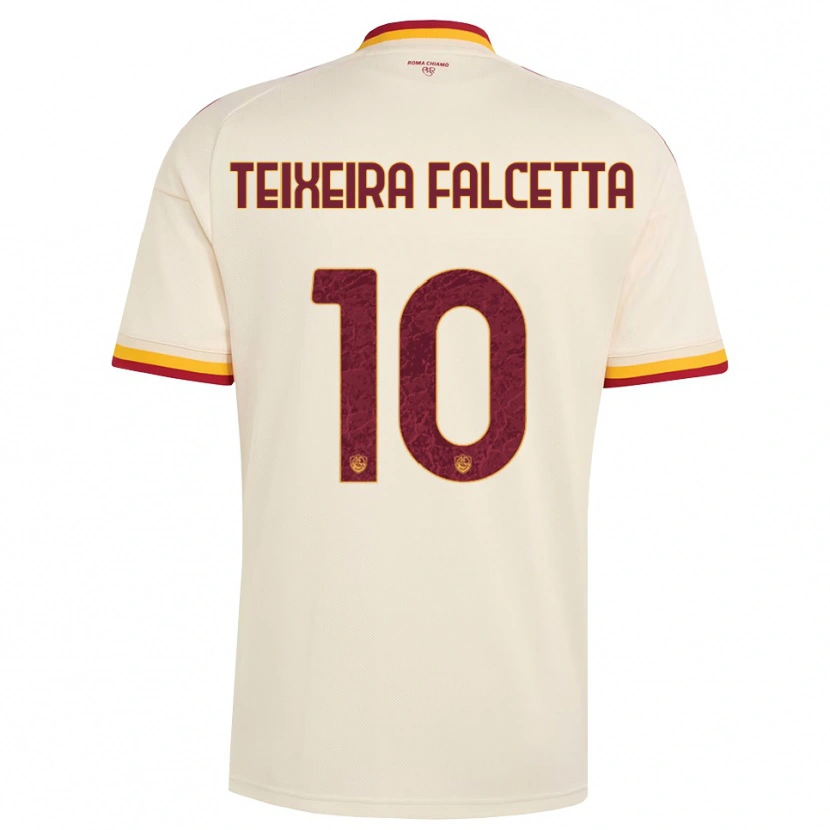 Danxen Pánské Pietro Teixeira Falcetta #10 Šampaňská Červená Žlutá Daleko Hráčské Dresy 2026/27 Dres