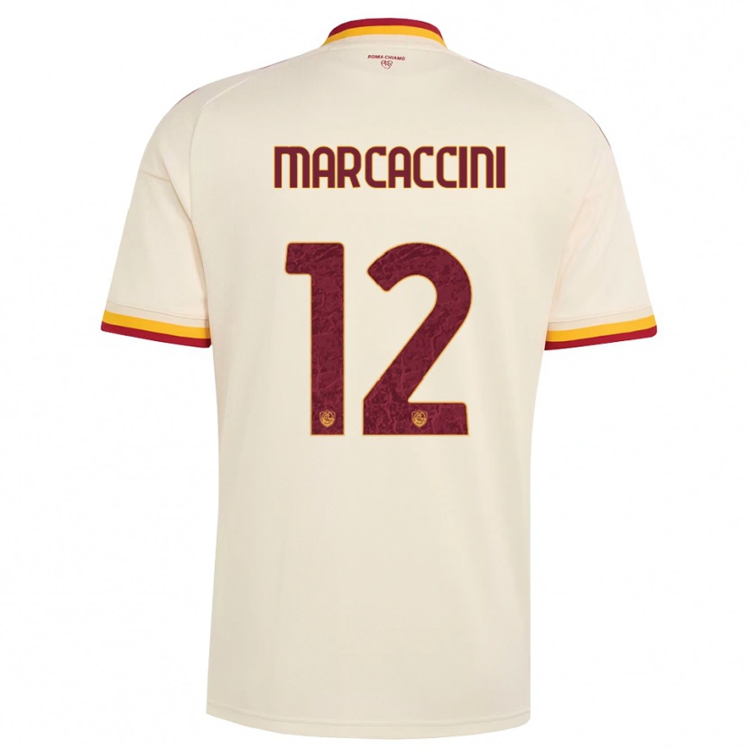 Danxen Pánské Alessio Marcaccini #12 Šampaňská Červená Žlutá Daleko Hráčské Dresy 2026/27 Dres