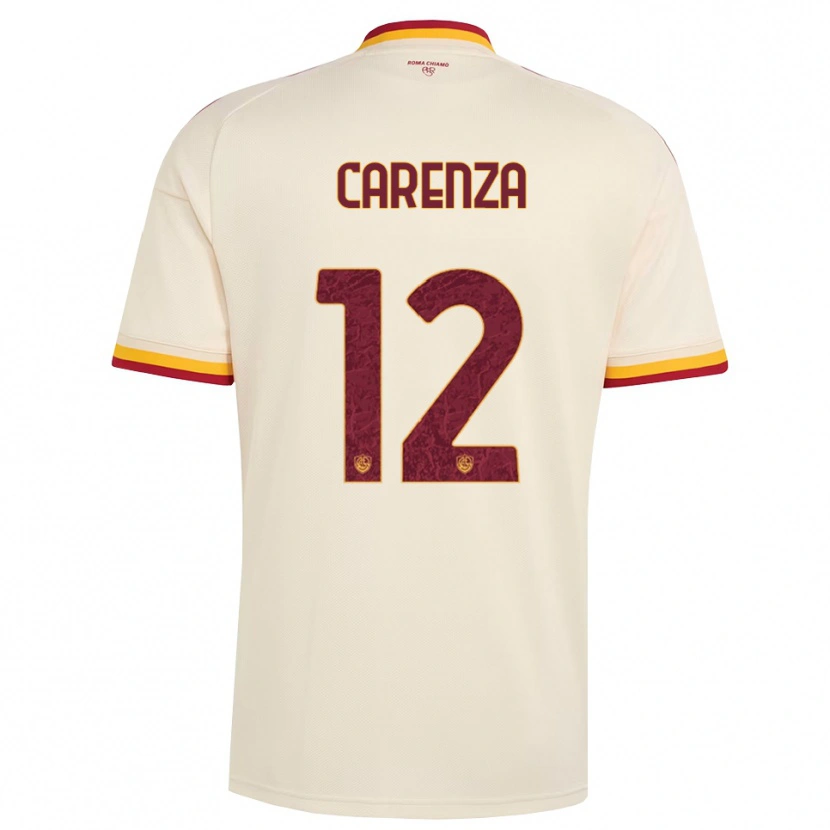 Danxen Pánské Dario Carenza #12 Šampaňská Červená Žlutá Daleko Hráčské Dresy 2026/27 Dres