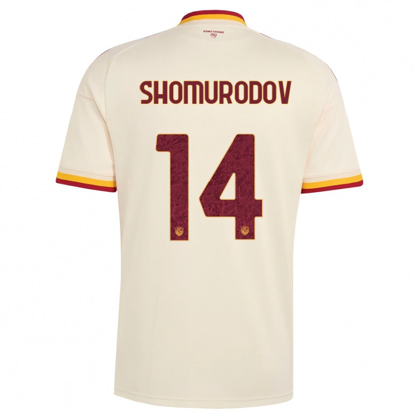 Danxen Pánské Eldor Shomurodov #14 Šampaňská Červená Žlutá Daleko Hráčské Dresy 2026/27 Dres