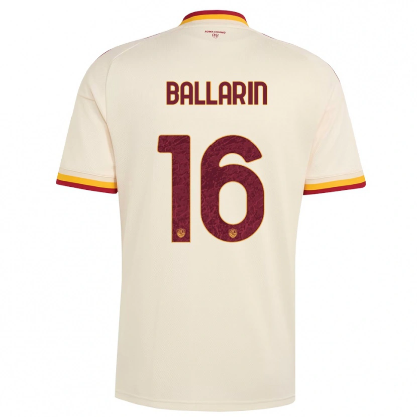 Danxen Pánské Francesco Ballarin #16 Šampaňská Červená Žlutá Daleko Hráčské Dresy 2026/27 Dres