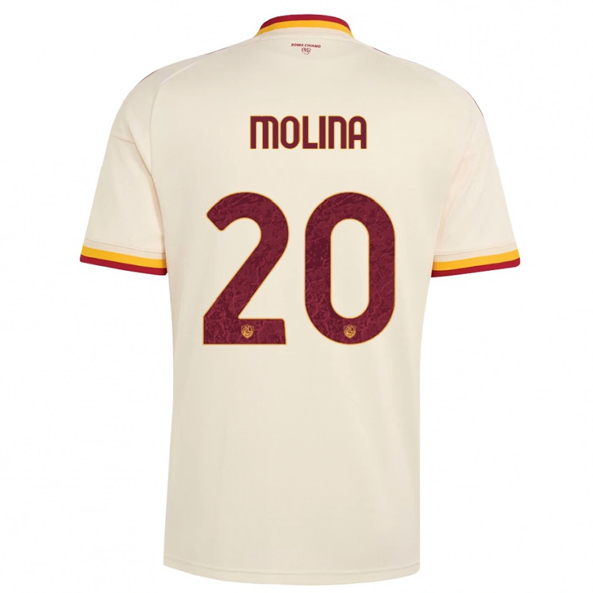 Danxen Pánské Nahuel Molina #20 Šampaňská Červená Žlutá Daleko Hráčské Dresy 2026/27 Dres