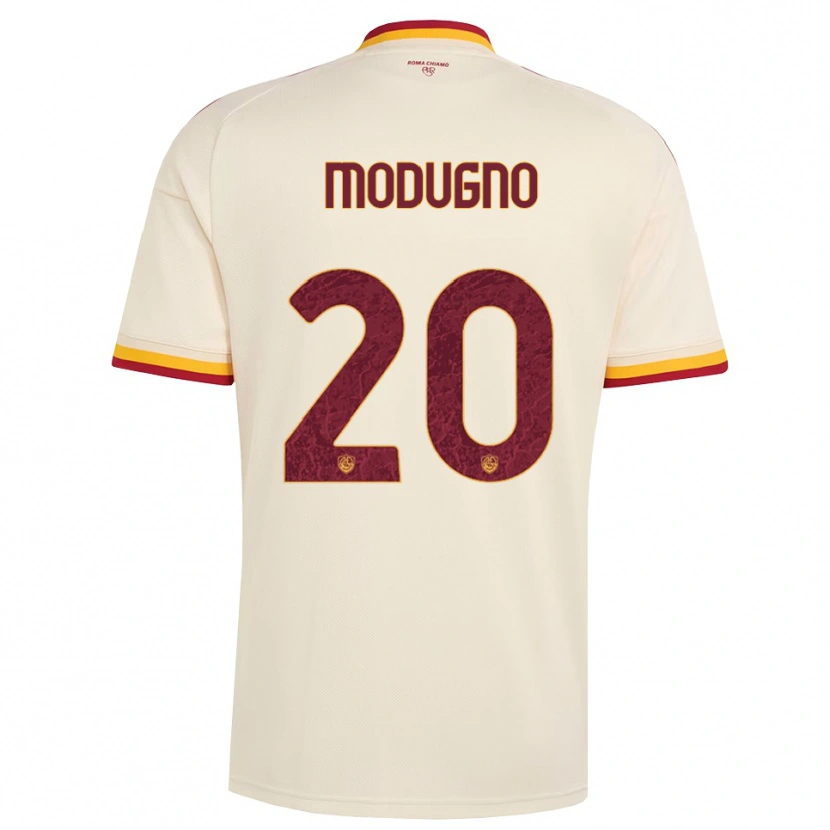 Danxen Pánské Emanuele Modugno #20 Šampaňská Červená Žlutá Daleko Hráčské Dresy 2026/27 Dres