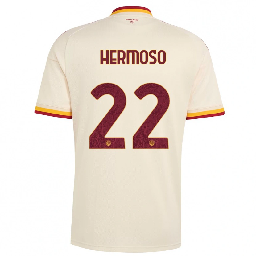 Danxen Pánské Mario Hermoso #22 Šampaňská Červená Žlutá Daleko Hráčské Dresy 2026/27 Dres