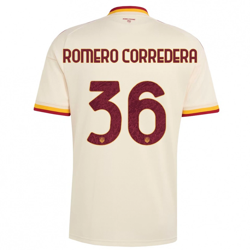 Danxen Pánské Miguel Romero Corredera #36 Šampaňská Červená Žlutá Daleko Hráčské Dresy 2026/27 Dres