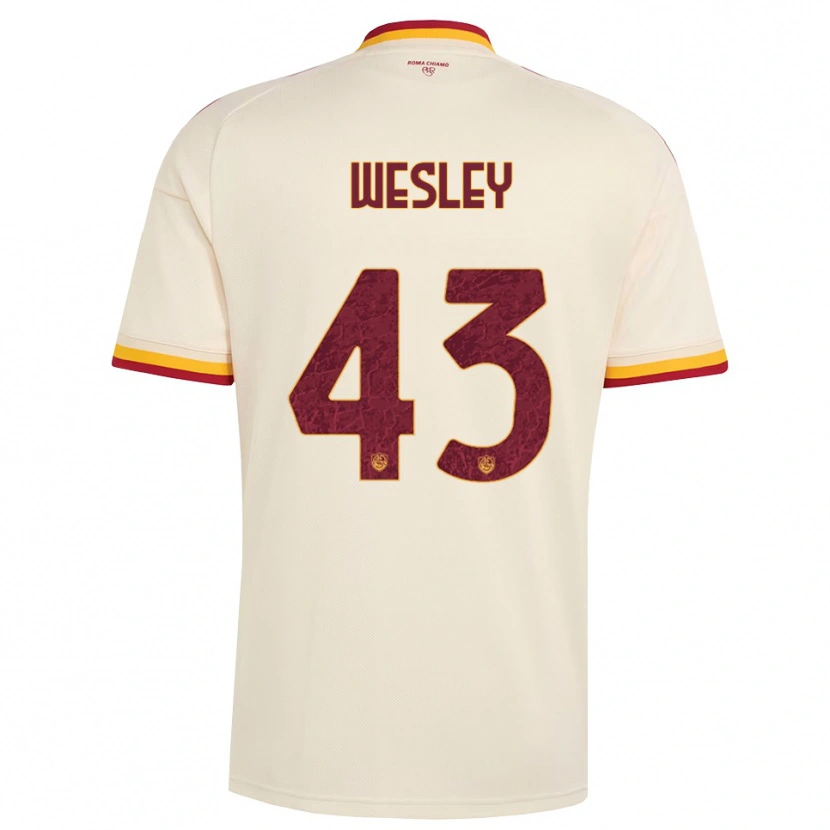Danxen Pánské Wesley Vinícius França Lima #43 Šampaňská Červená Žlutá Daleko Hráčské Dresy 2026/27 Dres