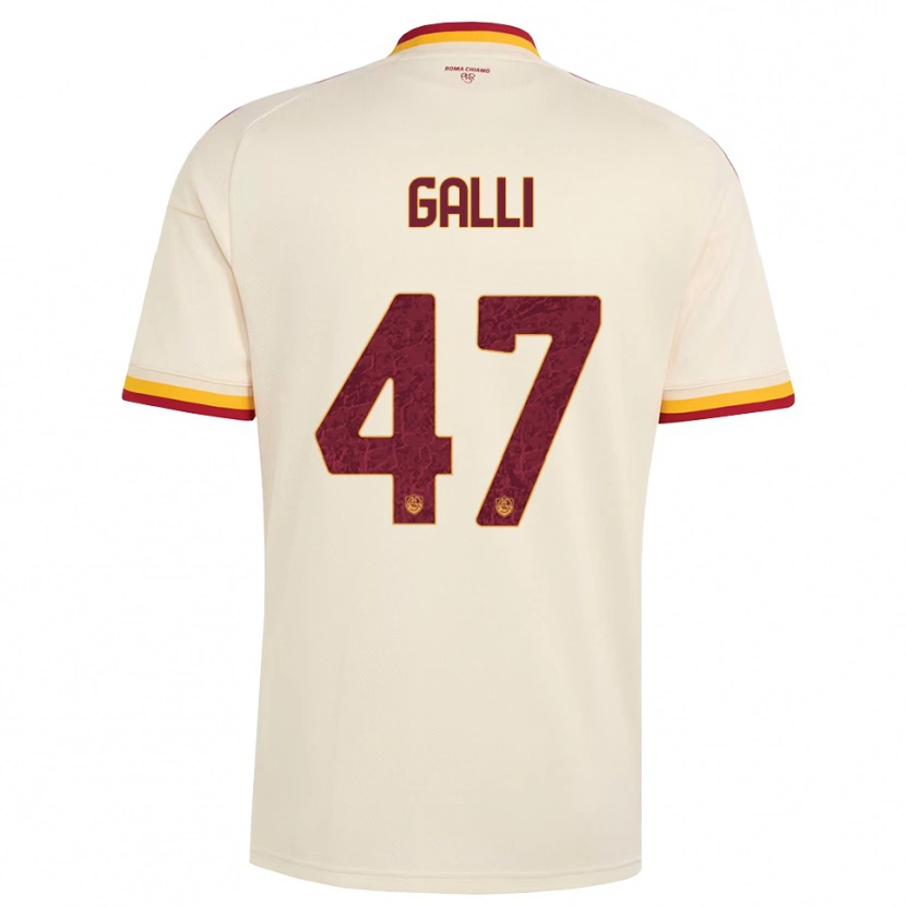Danxen Pánské Giulia Galli #47 Šampaňská Červená Žlutá Daleko Hráčské Dresy 2026/27 Dres