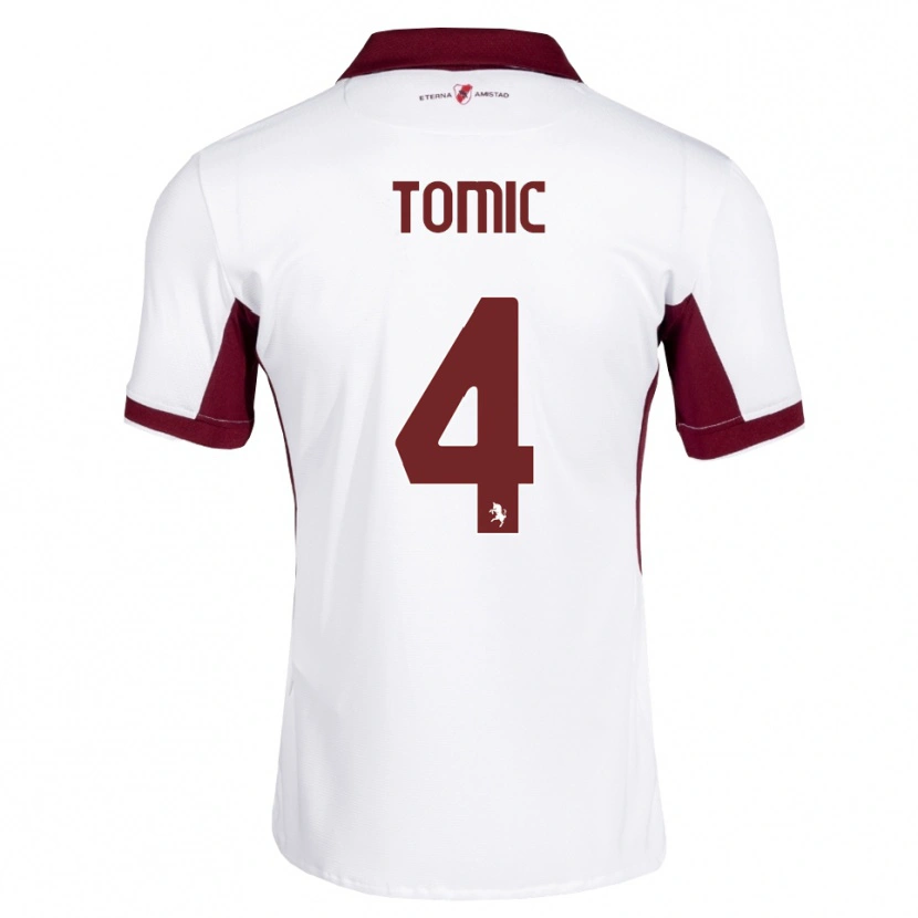 Danxen Pánské Luka Tomic #4 Tmavě Červená Bílá Červená Daleko Hráčské Dresy 2026/27 Dres