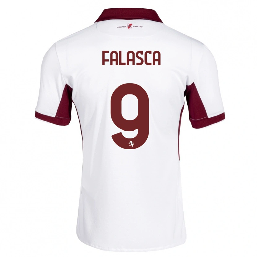 Danxen Pánské Gabriele Falasca #9 Tmavě Červená Bílá Červená Daleko Hráčské Dresy 2026/27 Dres