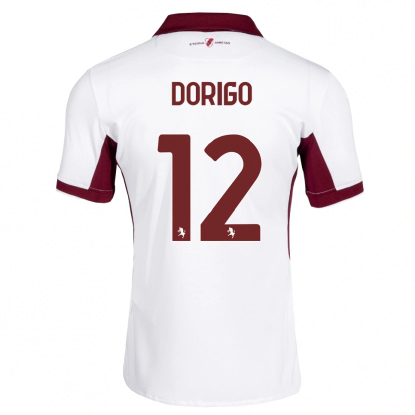 Danxen Pánské Andrea Dorigo #12 Tmavě Červená Bílá Červená Daleko Hráčské Dresy 2026/27 Dres