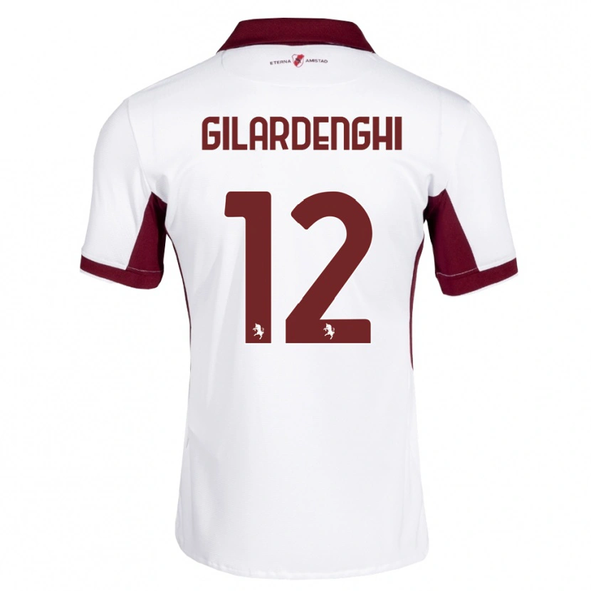 Danxen Pánské Riccardo Gilardenghi #12 Tmavě Červená Bílá Červená Daleko Hráčské Dresy 2026/27 Dres