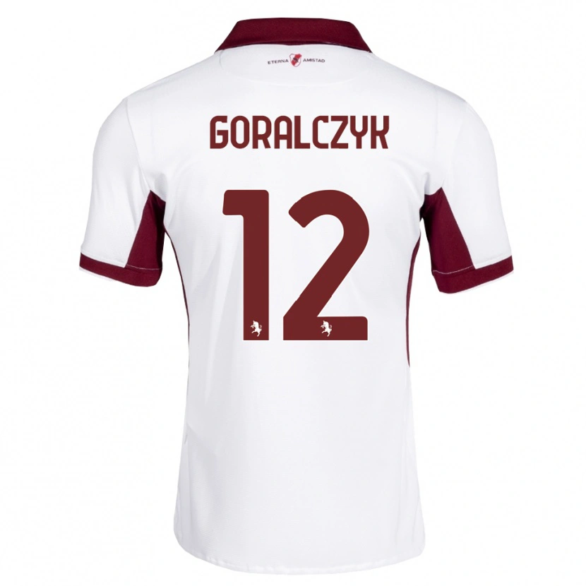 Danxen Pánské Karol Goralczyk #12 Tmavě Červená Bílá Červená Daleko Hráčské Dresy 2026/27 Dres