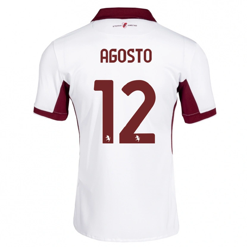 Danxen Pánské Gabriel Agosto #12 Tmavě Červená Bílá Červená Daleko Hráčské Dresy 2026/27 Dres