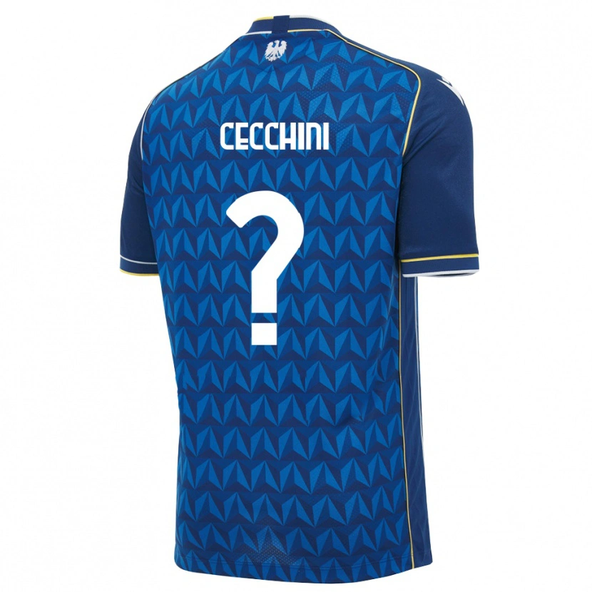 Danxen Pánské Giorgio Cecchini #0 Královská Modř Bílá Modrá Daleko Hráčské Dresy 2026/27 Dres
