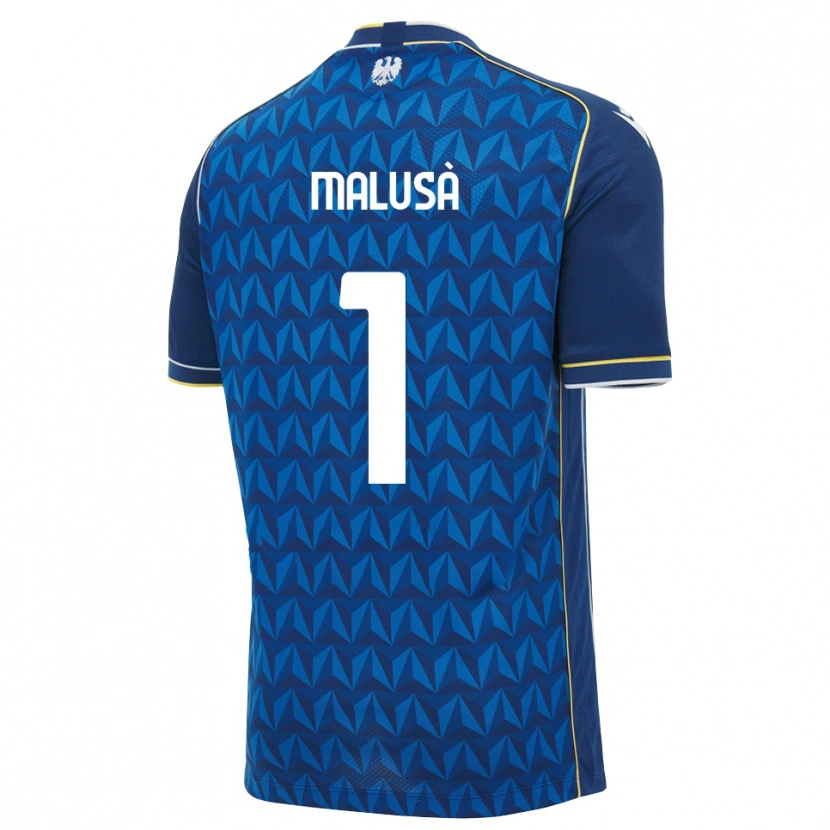Danxen Pánské Joel Malusà #1 Královská Modř Bílá Modrá Daleko Hráčské Dresy 2026/27 Dres