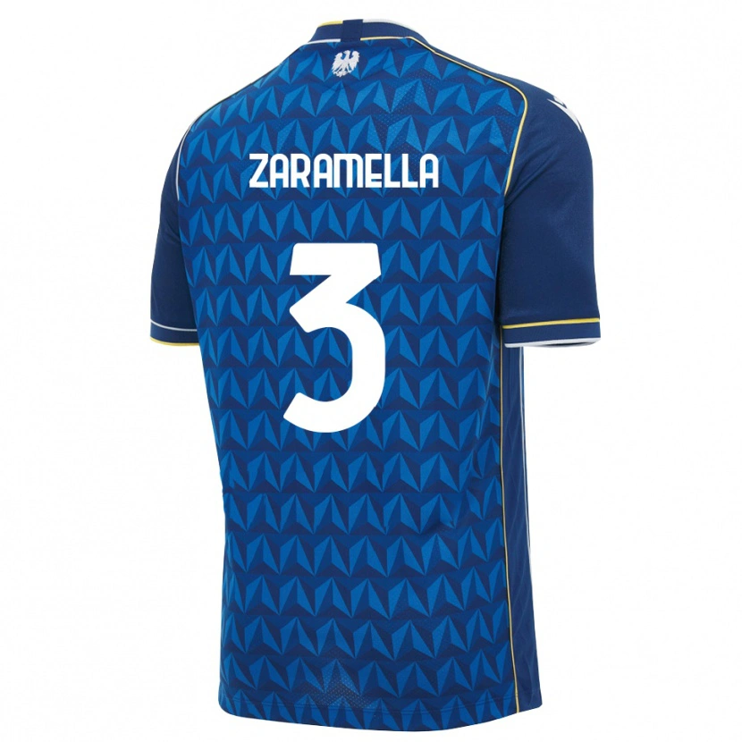 Danxen Pánské Pietro Zaramella #3 Královská Modř Bílá Modrá Daleko Hráčské Dresy 2026/27 Dres