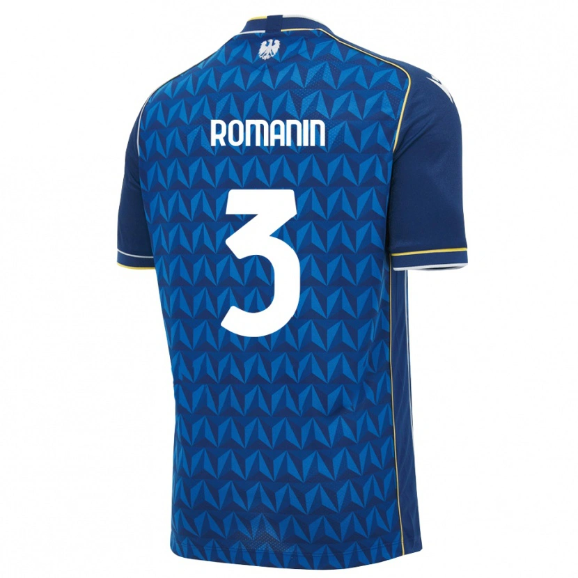 Danxen Pánské Mattia Romanin #3 Královská Modř Bílá Modrá Daleko Hráčské Dresy 2026/27 Dres