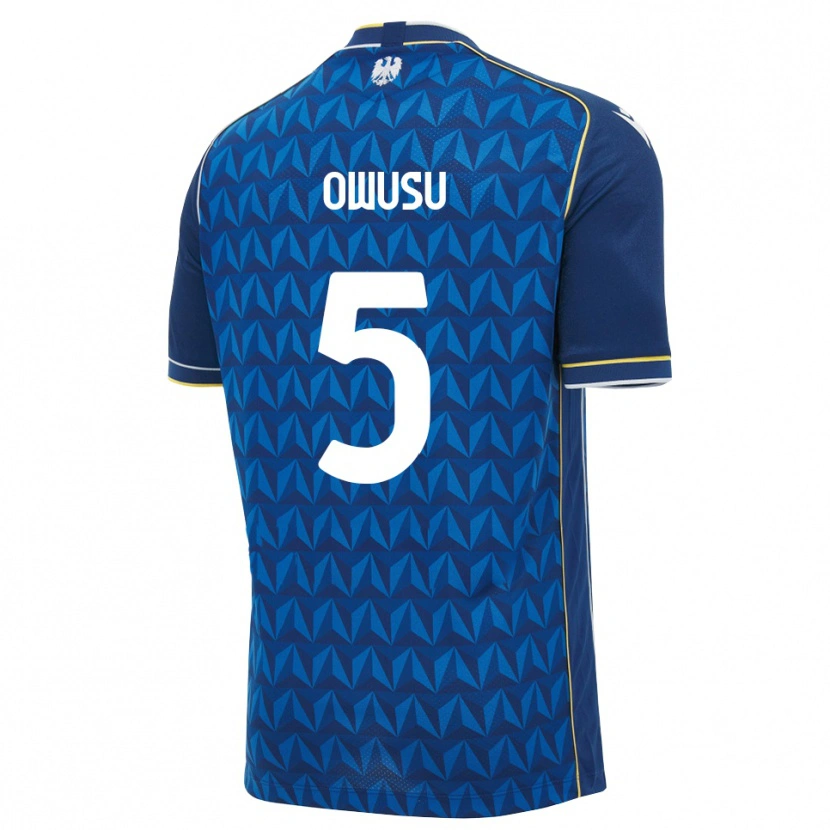 Danxen Pánské Robert Owusu #5 Královská Modř Bílá Modrá Daleko Hráčské Dresy 2026/27 Dres